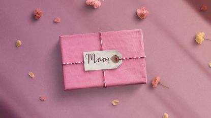 wrapped gift for mom for Mother's Day retirement savings
